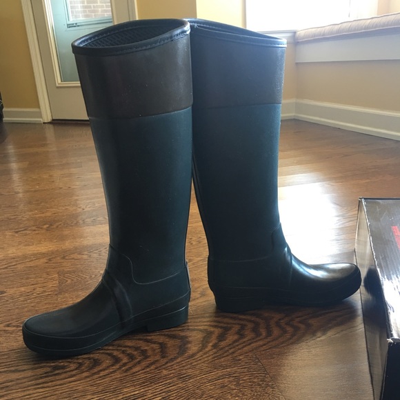 Hunter Womens Sandhurst Carlyle Riding Rain Boots - Picture 6 of 8